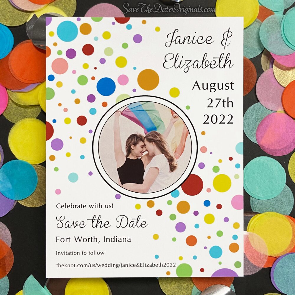 Modern Wedding Photo Save The Date Magnet