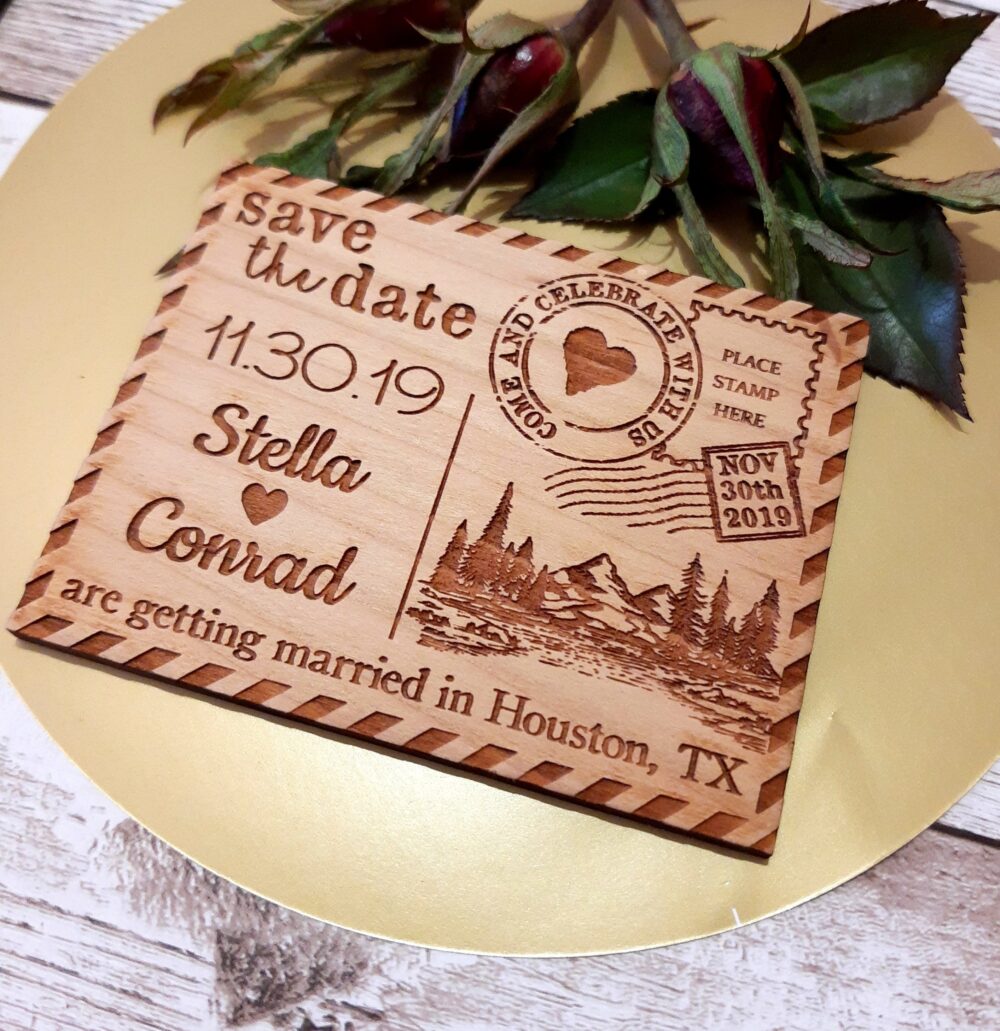 Save The Dates, Wedding Save Date Magnets, Wooden Magnets For Wedding, Rustic Dates
