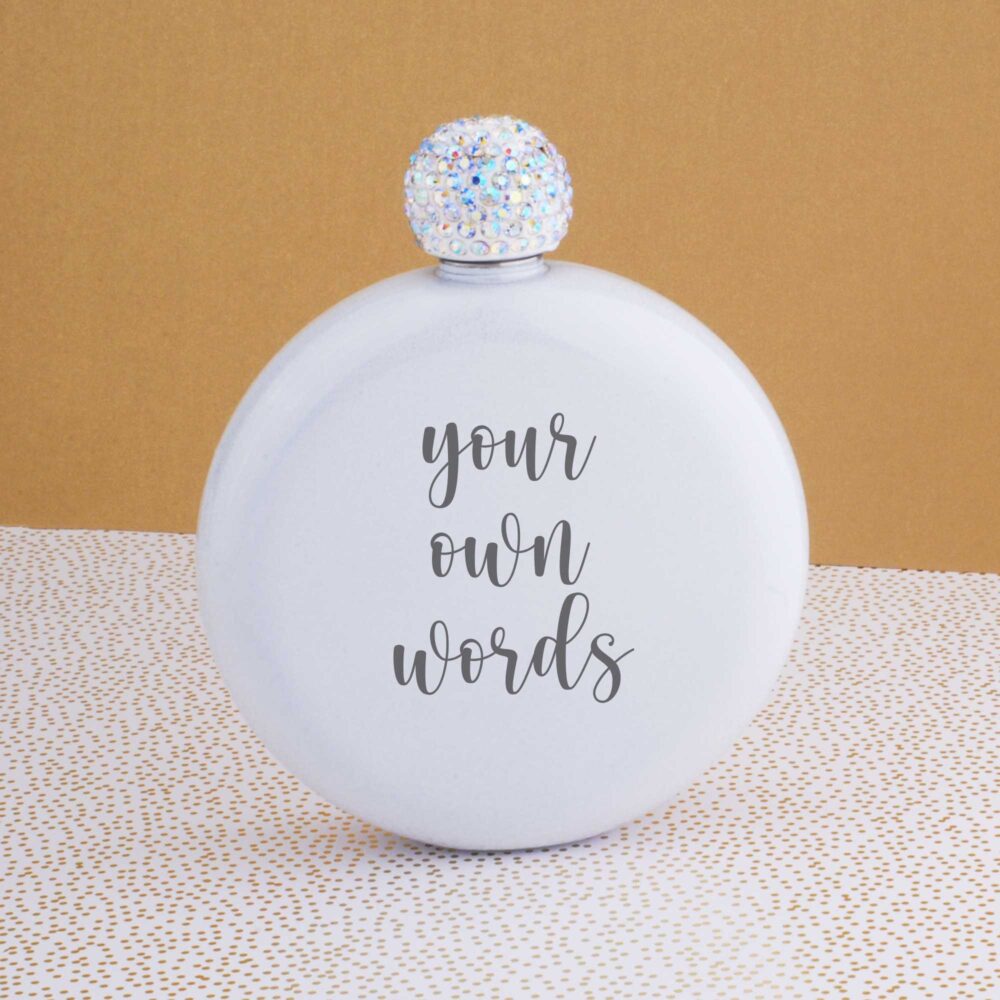 Personalized Flask For Her, Wedding Gift Custom Bride, Anniversary Stainless Steel