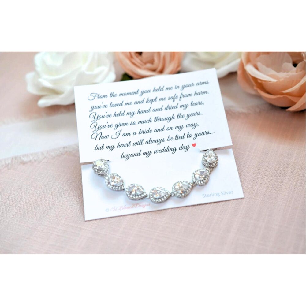 Mother Of The Bride Bracelet, Gift, Wedding Day To Mom From Bride, Groom, Gift For