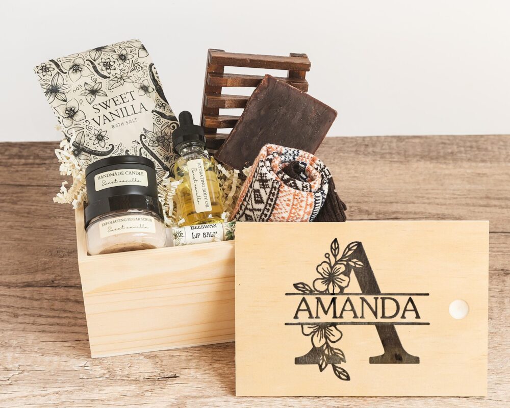 Personalized 21st Birthday Gift For Her, Custom Spa Box, Mother Daughter Gift, Basket Sister, Best Friend Bestie Bff