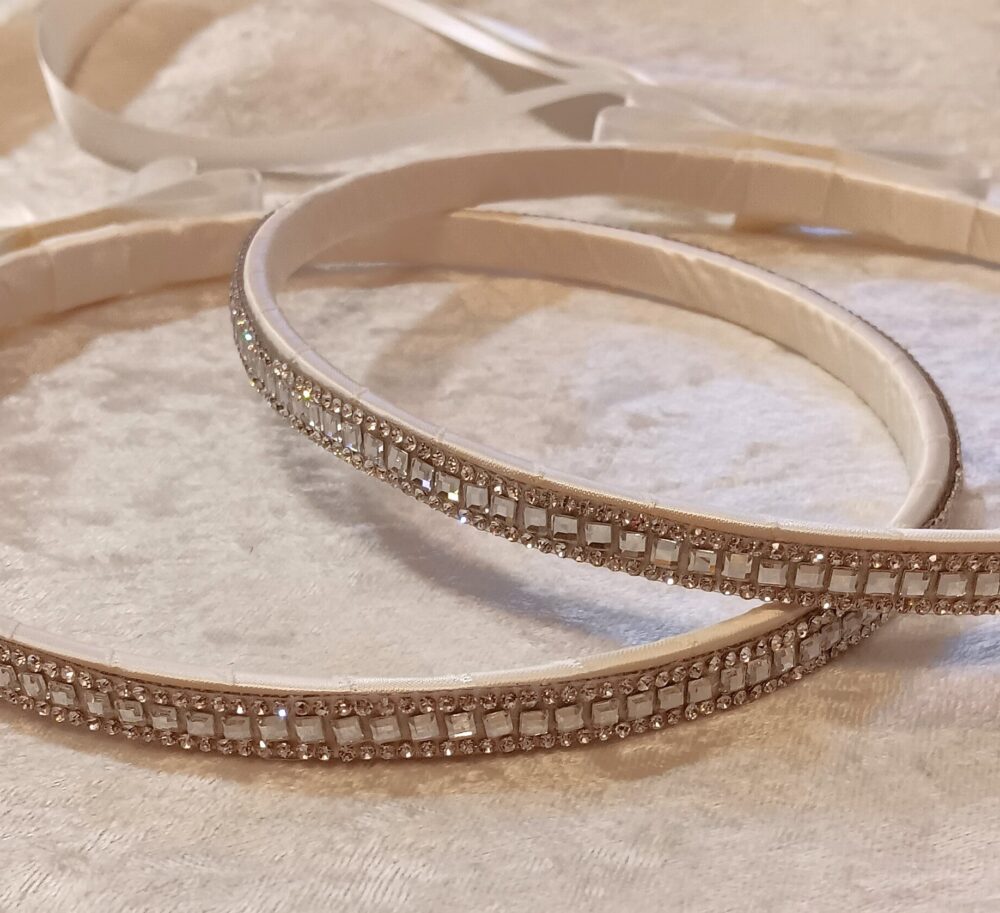 Stefana Crowns, Orthodox Wedding Greek Stephana, Crystal Rhinestone, Greece Tiara, Elegant, Simple, Traditional