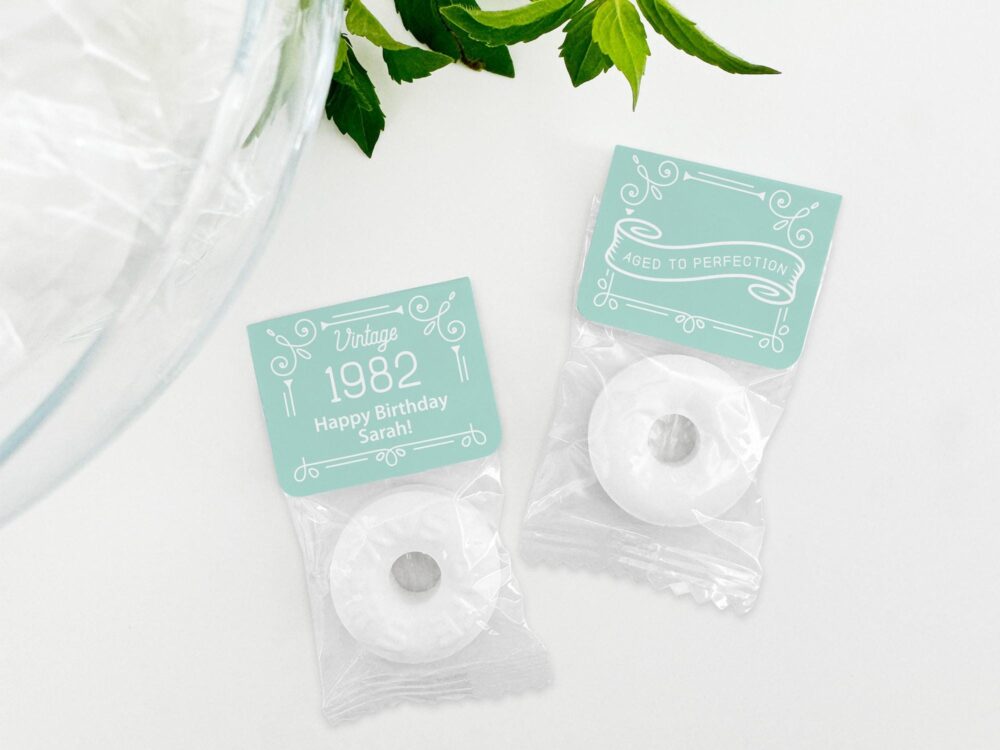 Birthday Party Favors, Vintage Favor Mints, Mint Life Savers, Edible Wedding Favors For Guests, Bulk