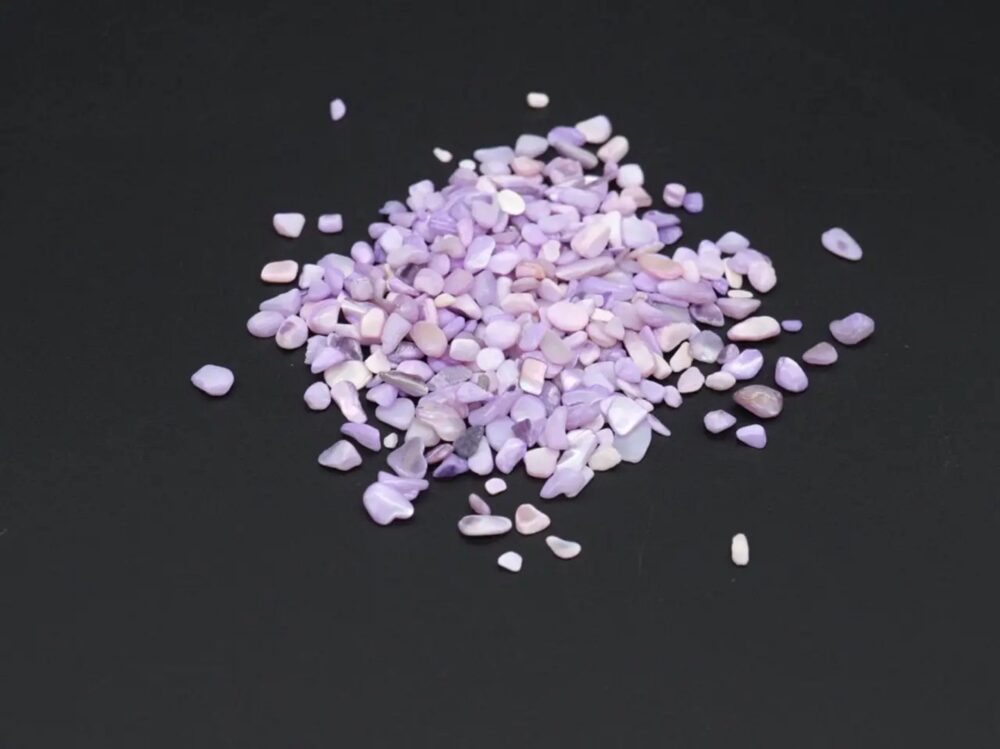 Terrarium Substrate - Lilac Decorative Pebbles 100 G, The Crushed Stone Is Polished, Decorative Stones, Pebbles & Polished