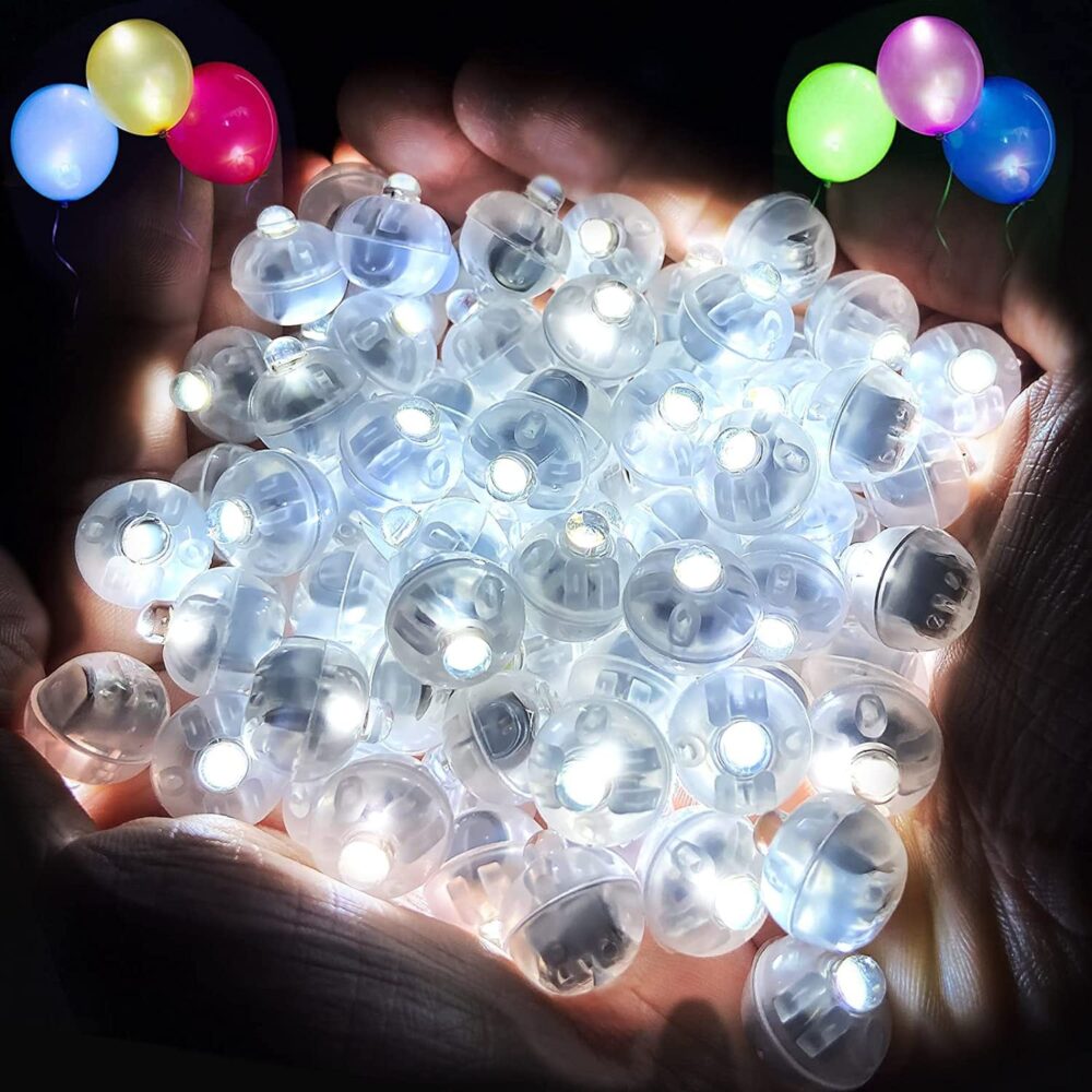 Balloon Led Water Proof Lights Great For Swimming Pool, Mason Jar, Paper Lantern, Crafts, Vase, Wine Glasses, Bottle Or Anywhere