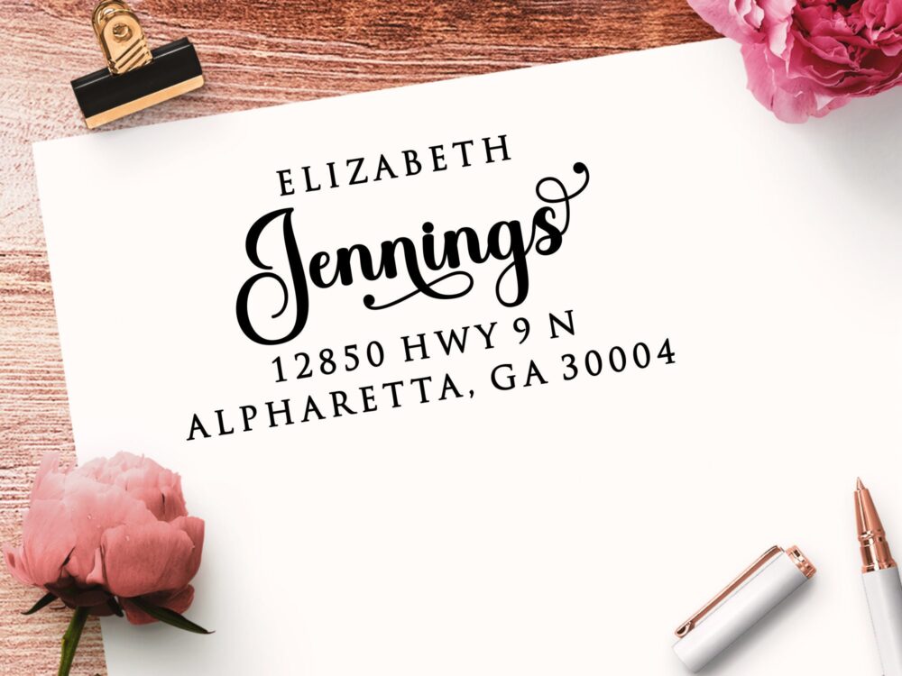 Address Stamp, Wedding Invitation Envelope Stamp, Self Ink Return Address Custom Stamp Address, Inking