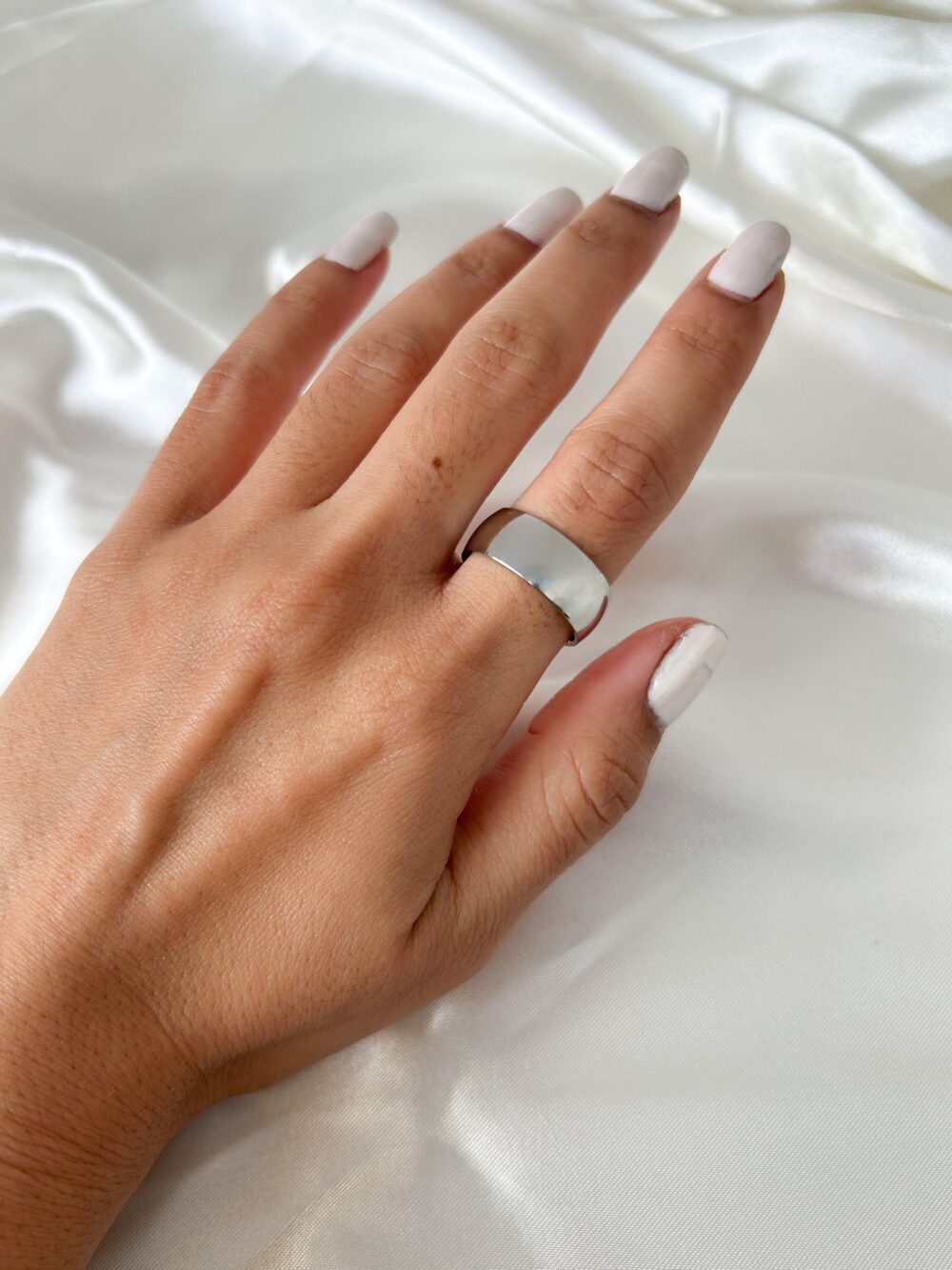 8mm Stainless Steel Silver Band Ring | Sizes 5, 6, 7, 8, 9, 10, 11, 12, 13