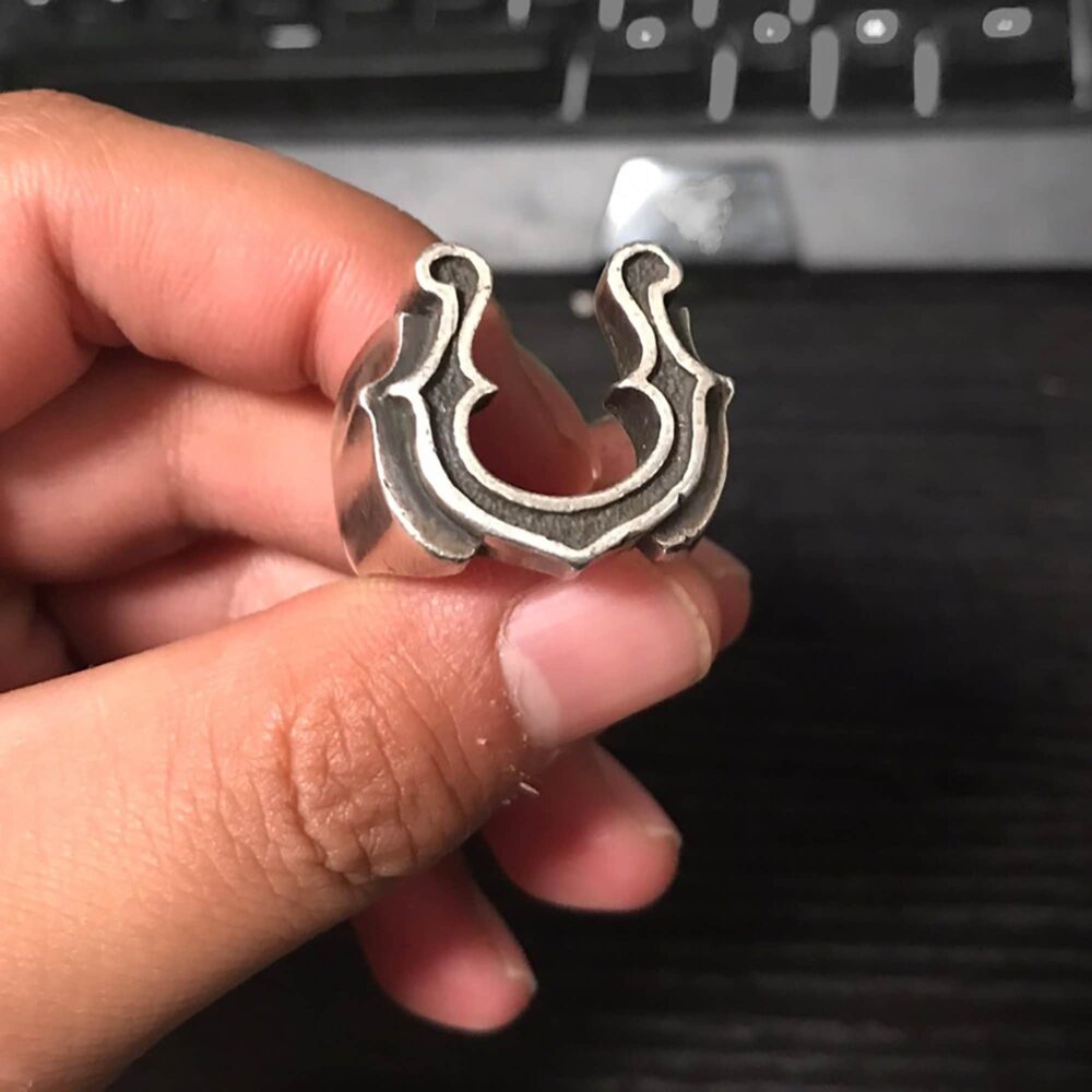 925 Silver Lucky Horseshoe Ring, Jewelry, Animal Birthday Gift