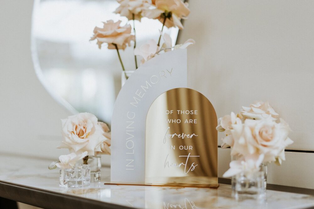 In Loving Memory Sign - Wedding Memorial Table Signs Acrylic