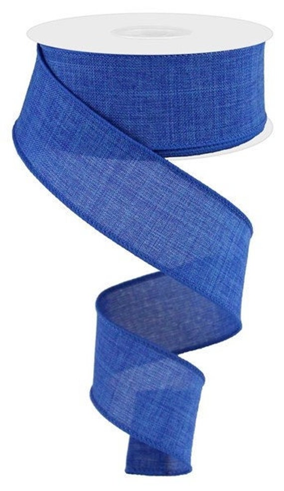 Royal Blue Burlap Ribbon, 1.5" X 10 Yards