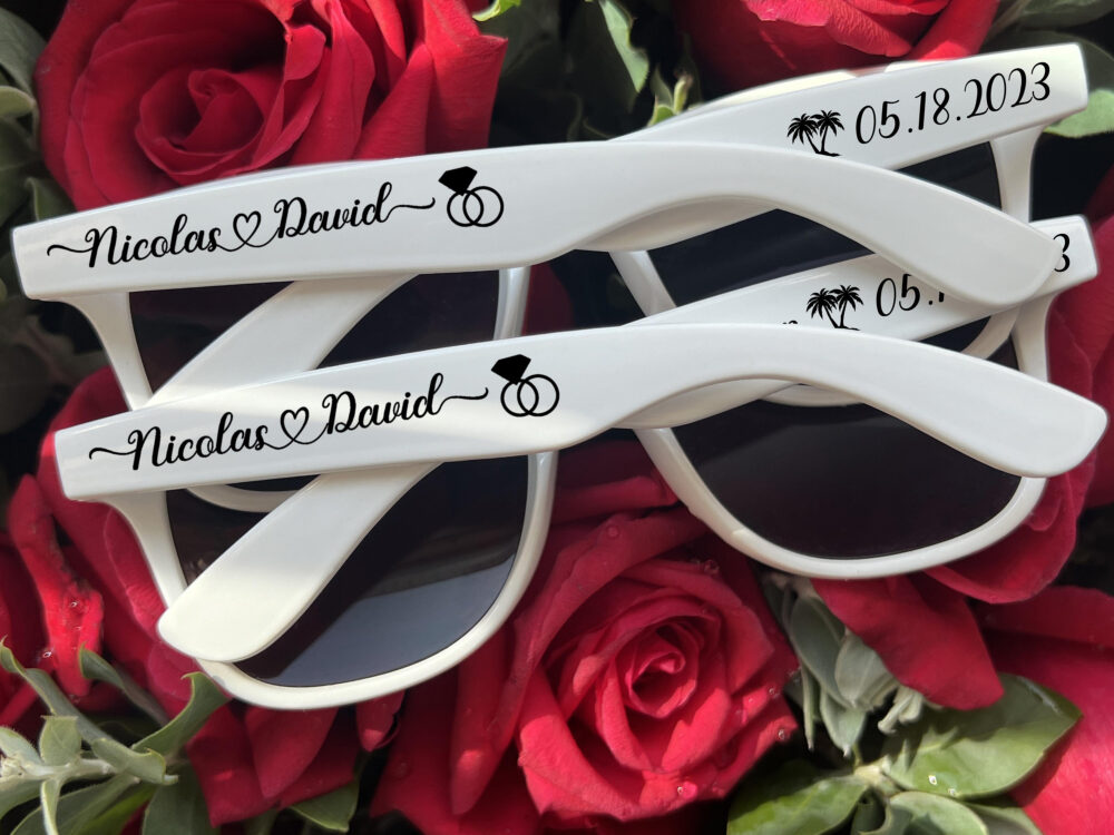 Personalized Wedding Sunglasses Custom Printed Shades Bulk Party Favors Gift Guest School Graduation Class Of 2025 Company Logo Sunnies