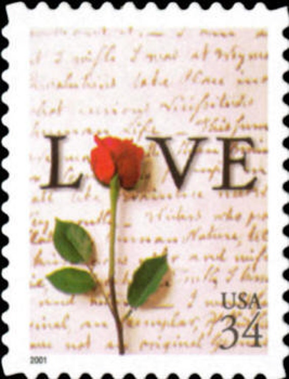 5x Love Letter 2001 34C Wedding Postage Stamp Save The Date Free Shipping Your #1 Source With The Best Prices On Vintage Stamps