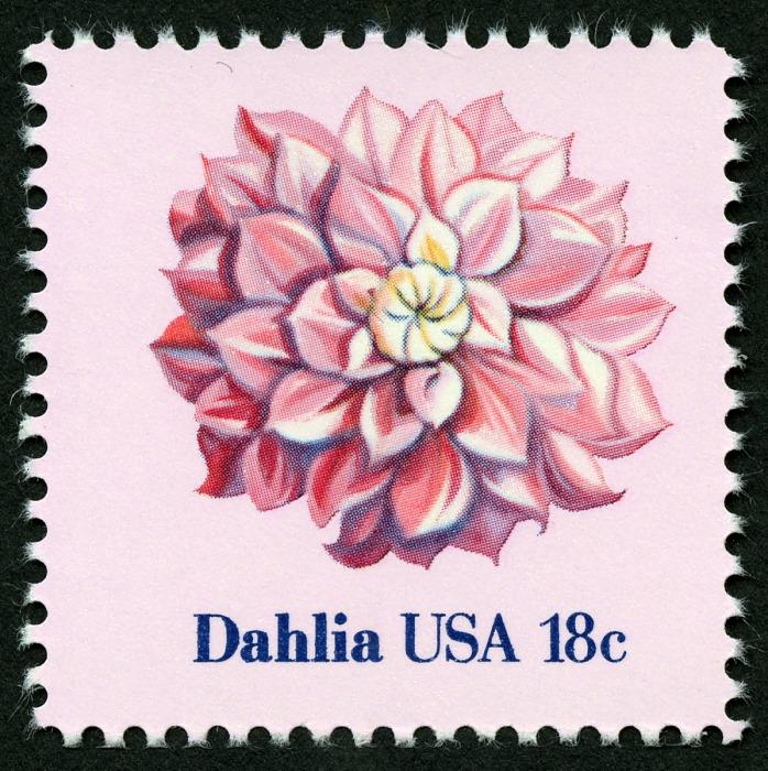 5x Dahlia Pink Flowers Wedding Invitations Botanical 1981 18C Unused Postage Stamps Free Shipping #1 Source Best Prices On Vintage