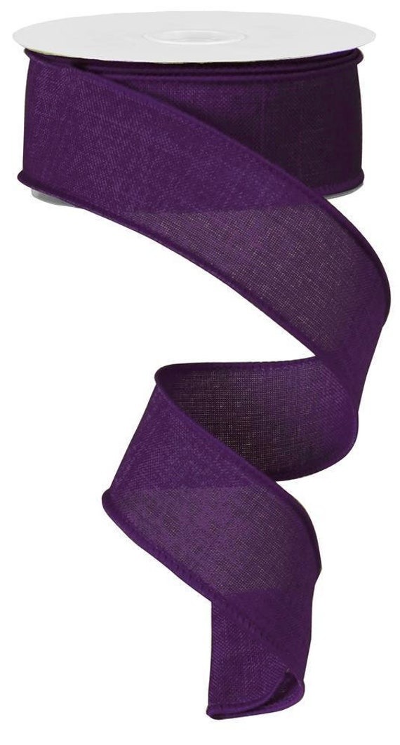 Purple Eggplant Wired Royal Burlap Ribbon 1.5" X 10 Yard Roll Rg127823