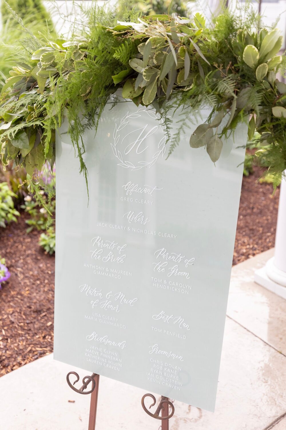 Wedding Program Acrylic Sign, Ceremony Sign | Hand Lettered