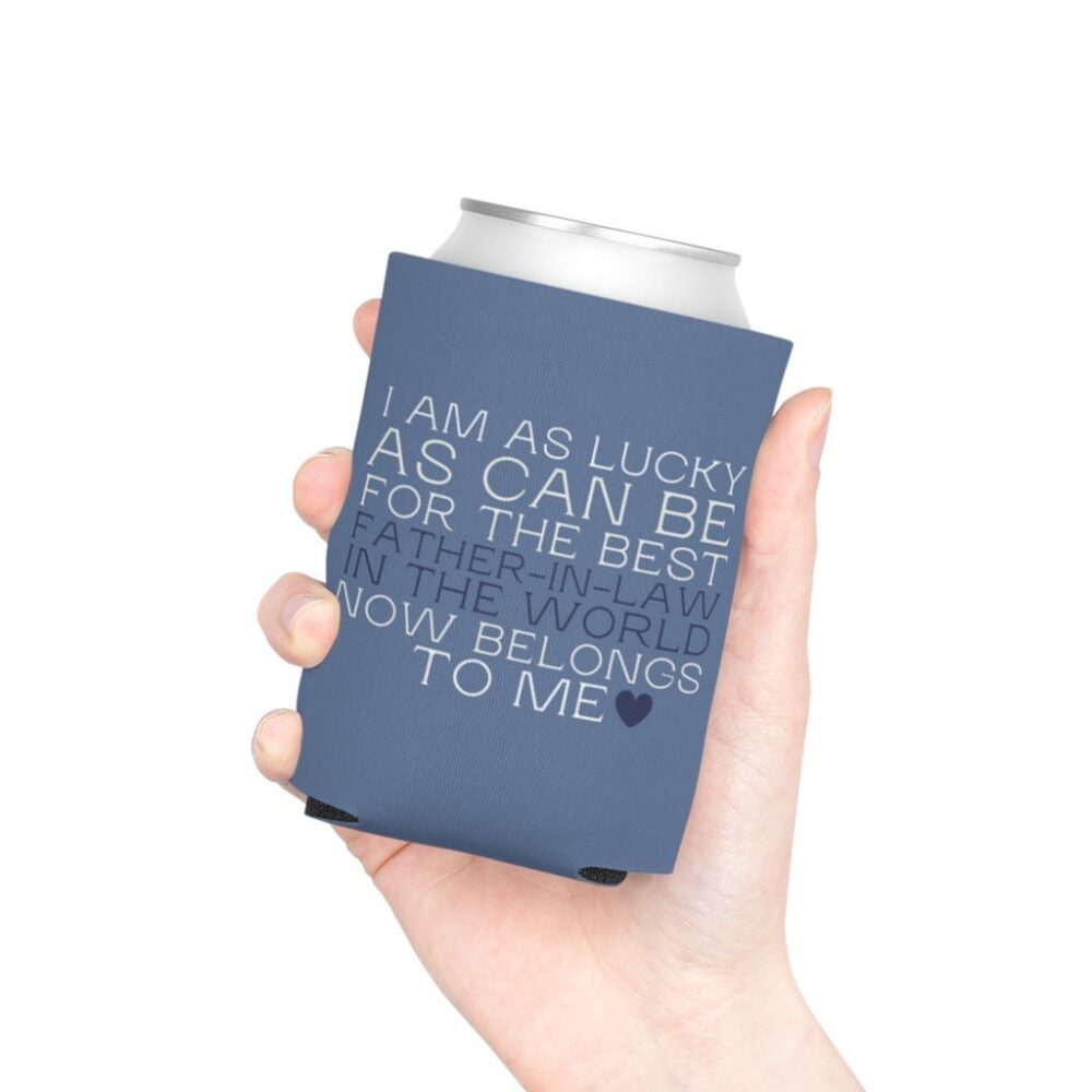 Sister in Law Wedding Gift Custom Can Cooler, Mother Of Groom Gift, Father in Laws Coolers, Parents The Bride Koozie