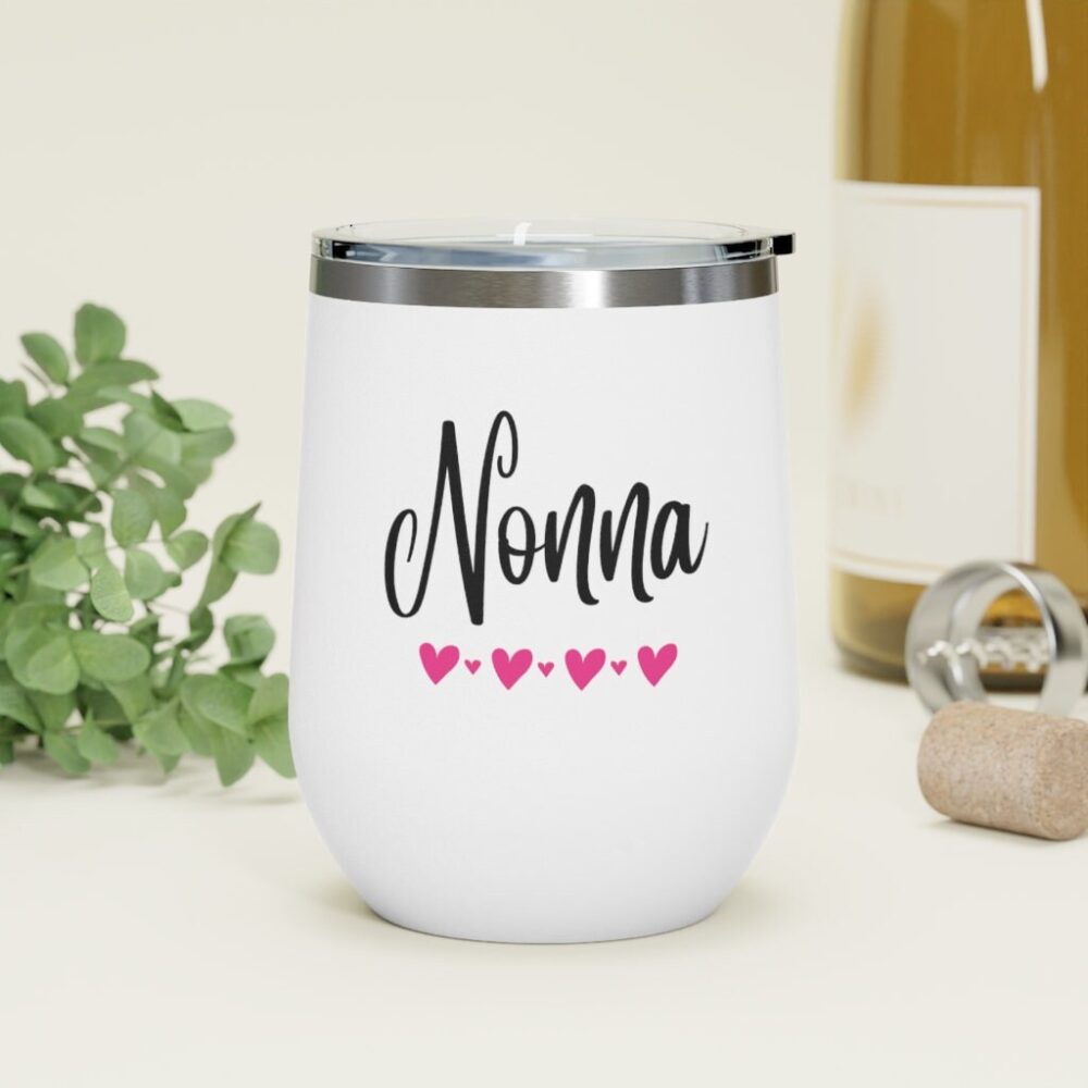 Nonna Gift, Wine Tumbler, Cute Gift For Nonna, Grandma Mug, From Daughter, Mother in Law Tumbler