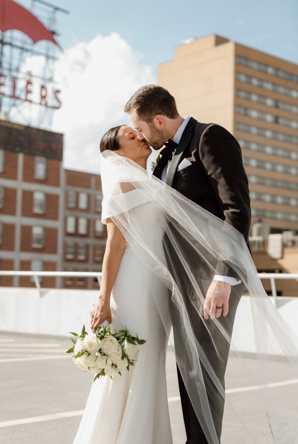 Cathedral Wedding Veil, Tulle Bridal Fingertip Chapel Veil