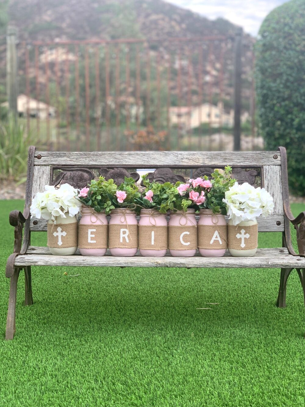 Girl Baptism Decor Decorations Girl, Centerpiece, Mason Jar Centerpiece Table Communion