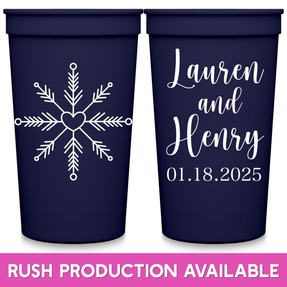 Winter Wedding Favors For Guests in Bulk Snow Party Cups Custom Fairytale Gifts Love Snowflake Decorations 1A