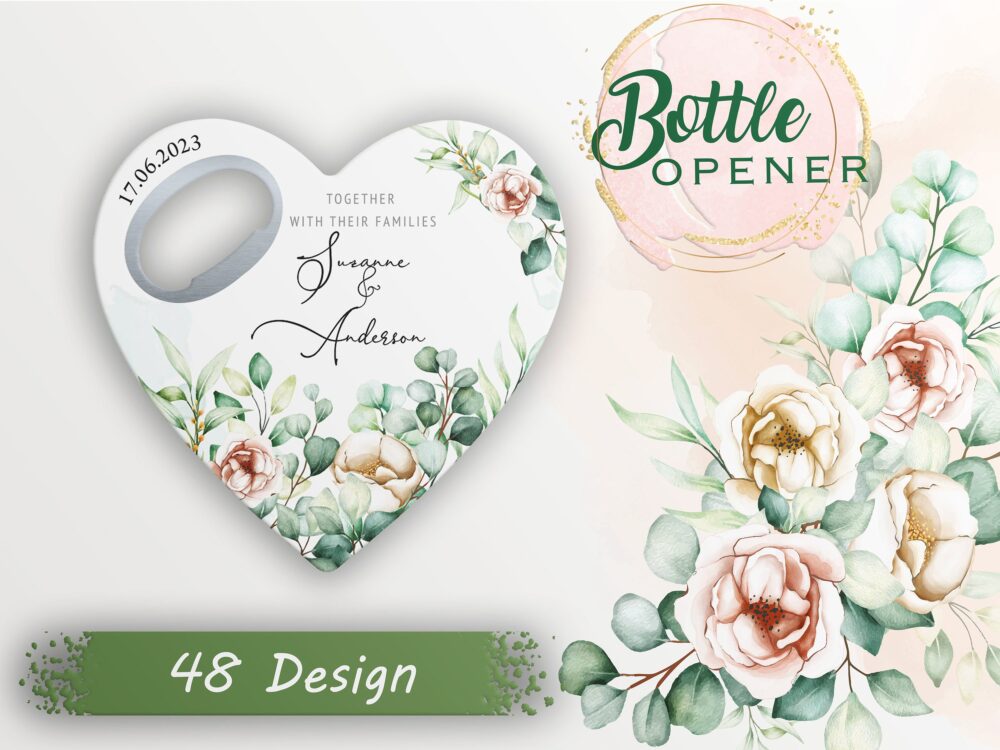 50 Pcs. Wedding Favors, Bottle Opener Favor, Favors For Guests in Bulk, Personalized Gifts, Bridal Shower