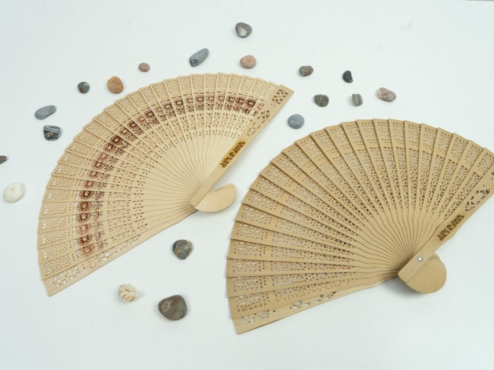 Personalized Sandalwood Wedding Fans, Custom Favors, Fans For Guests, Fan Party Bulk