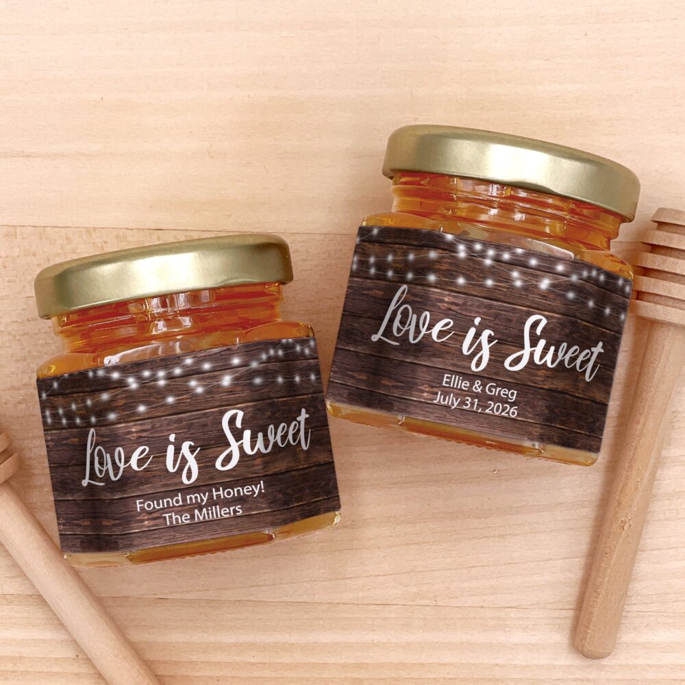 Honey Wedding Favors, Bee Themed Bridal Shower, Shower Mini Jar Firefly Favors