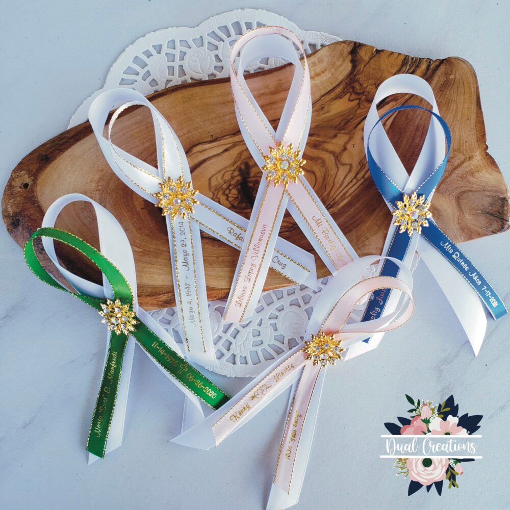 Set Of 12 Wedding Personalized Capias, Ribbons, Printed Ribbons, Wedding Brooch Pin, Pins For Weddings, Capias Wedding