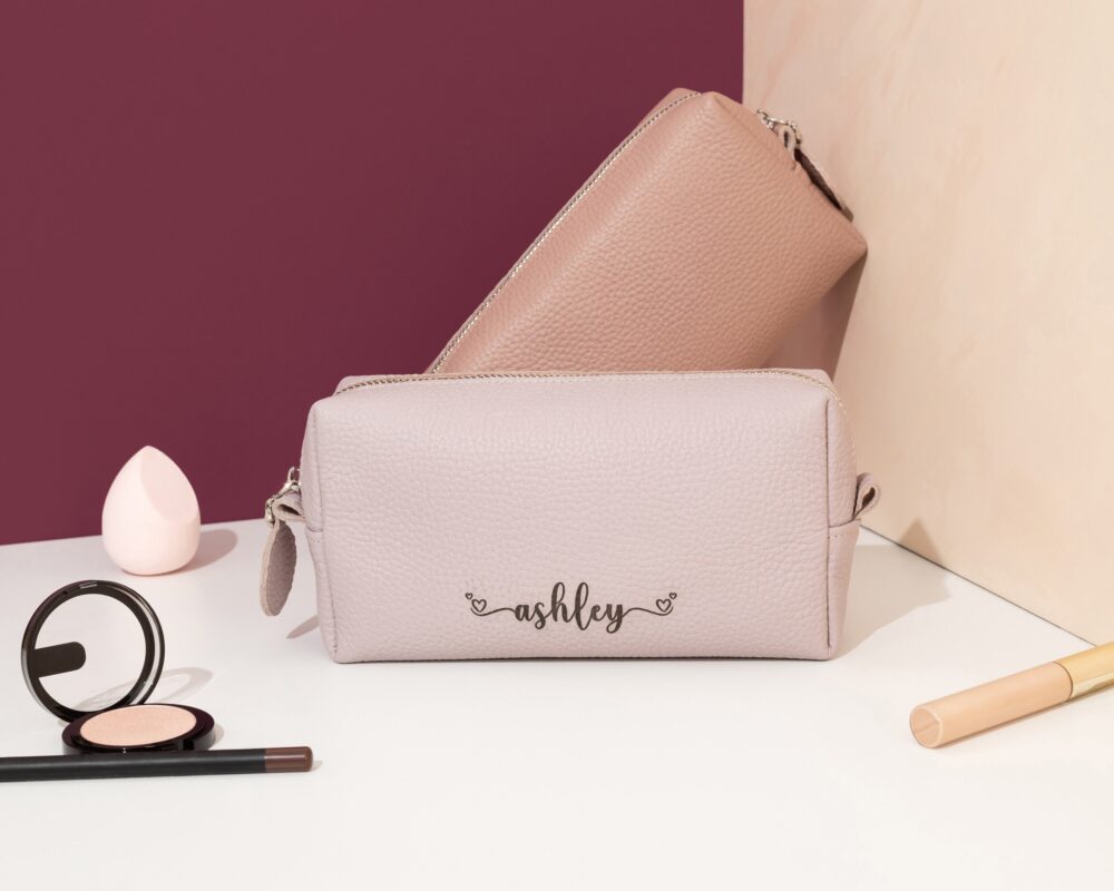 Makeup Bag Personalized, Custom Cosmetic Bag, Personalized Gift, For Bridesmaid, Toiletry Customized Wedding Gift