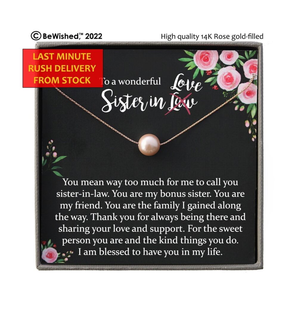 Last Minute Sister in Law Gift Ideas, Gifts For Birthday, Wedding Necklace, Mothers Day
