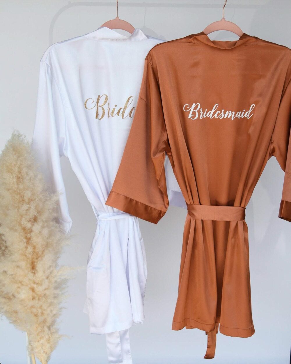 Classic Wedding Robes, Bridesmaids Bride Robe, Bridal Personalized Robes For Bridesmaids, Robe Bride, Satin