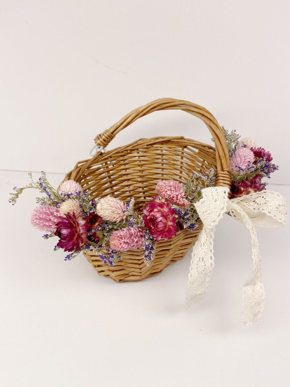 Flower Girl Basket, Wedding Wooden, Rose Petals, Dried Flowers, Preserved, Aisle Runner, Decorated Details, Floral, Bridal