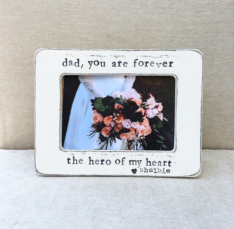 Gift For Dad, Father Of The Bride Gift, Bonus Dad From Bride, Daughter Personalized - Flowers in December Design Studio
