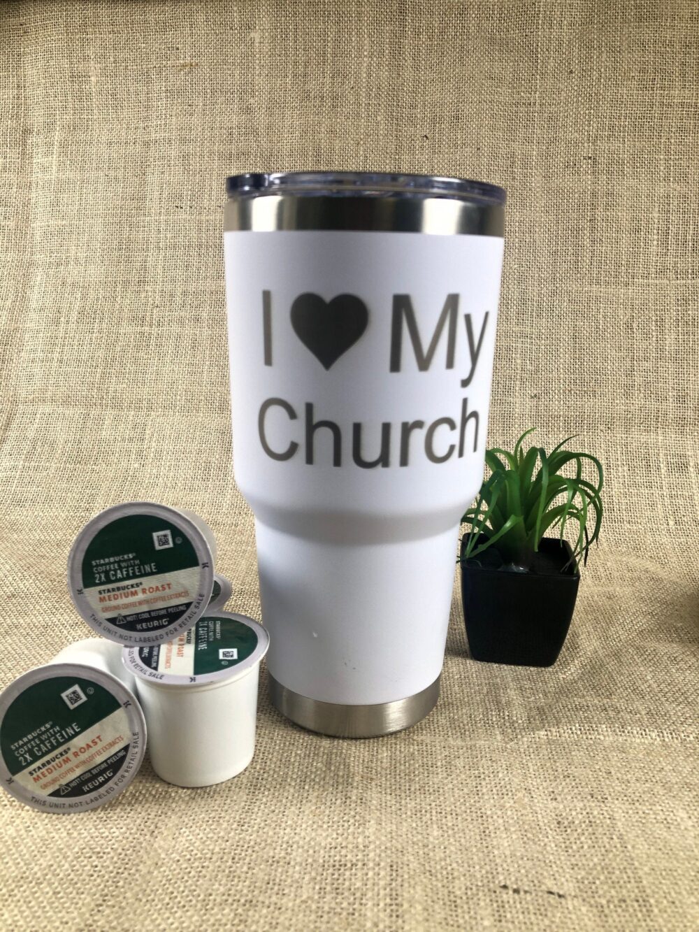Bible Verse 30 Oz Stainless Steel Travel Mug | Personalized Travel Tumbler Scripture Coffee Cup Pastor Appreciation Gifts Church