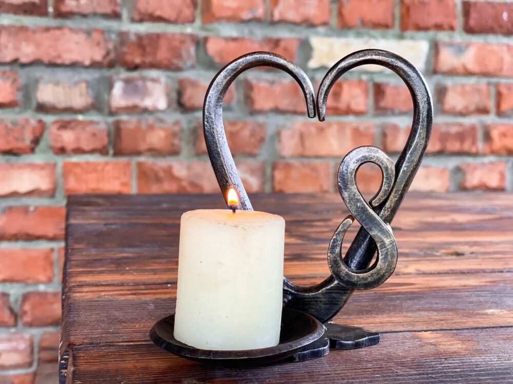 Anniversary Gift. Bronze Wedding Anniversary Candle Holder. 8Th Gift For Her. Him
