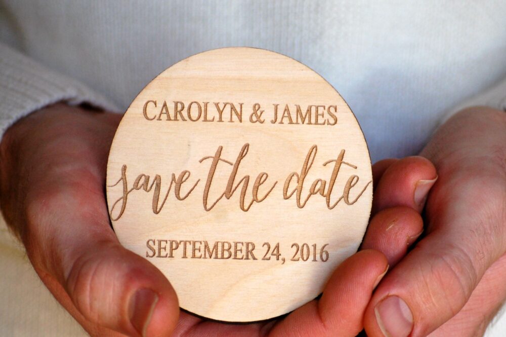 Wedding Save The Date Magnets Personalized Elegant Invitation Postcard Magnet