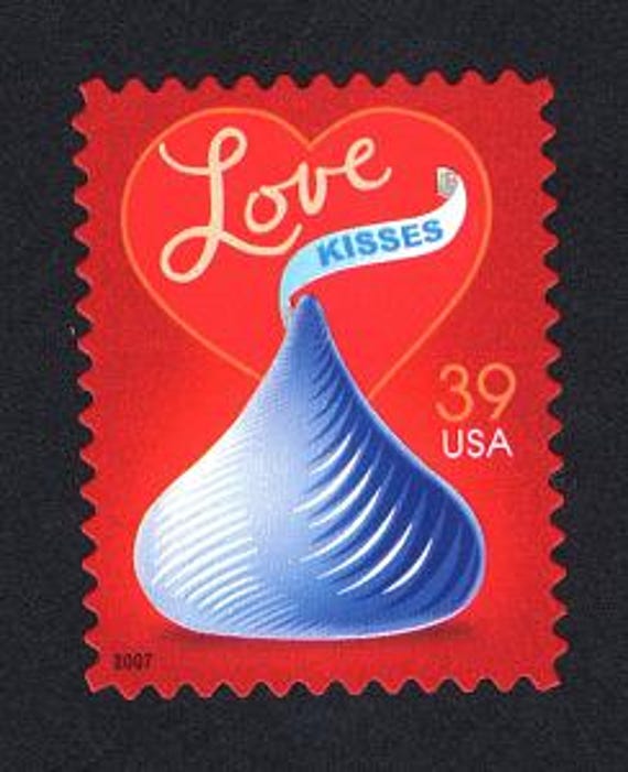 5x Love Hershey's Kisses Weddings Kiss 39C Red Unused Postage Stamp Free Shipping #1 Source Best Prices On Vintage Stamps