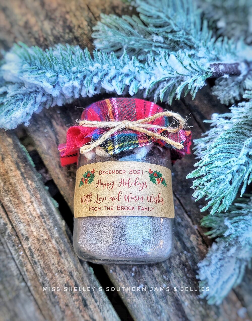 Hot Cocoa Favor, | 15 - 4Oz Jar Personalized Chocolate Edible Wedding Holiday Party North Pole Express Favor