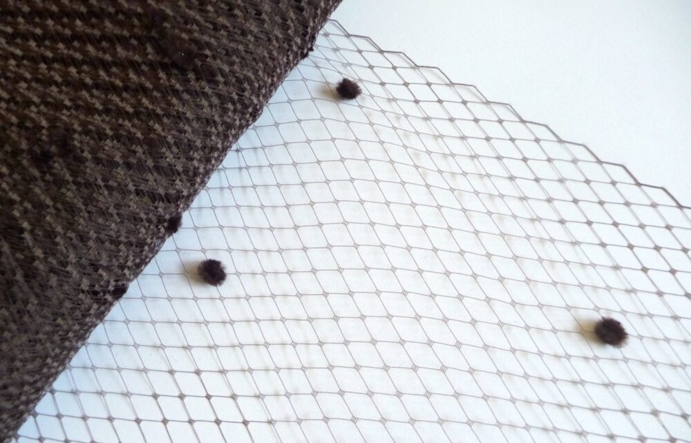9 Inch Dark Brown Dot Veiling For Hats Millinery Supply Chenille Spotted Birdcage Russian French Netting Diy Veils Blushers Fascinators