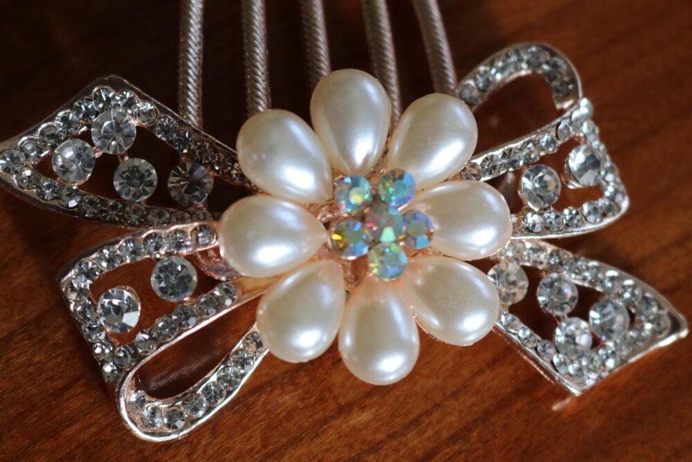 Wedding Dress Jewelry Hair Comb Wedding Accessories Gold Rhinestone