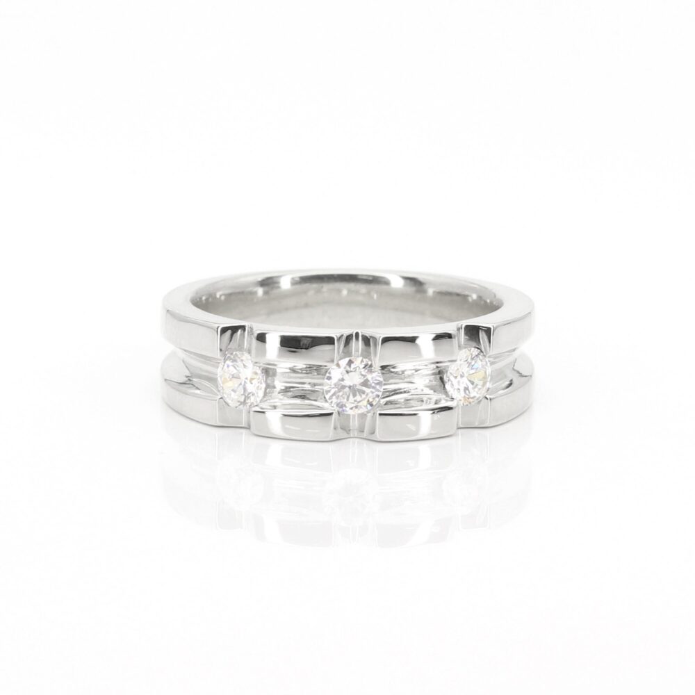 Men's Wedding Ring/Diamond Band Three Engagement For Him