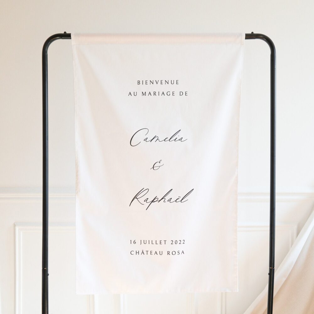 Wedding Welcome Sign Personalized Cotton Banner