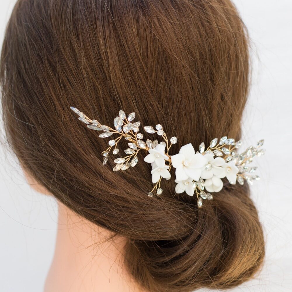 Bridal Hair Comb - Vintage Wedding Piece- H031