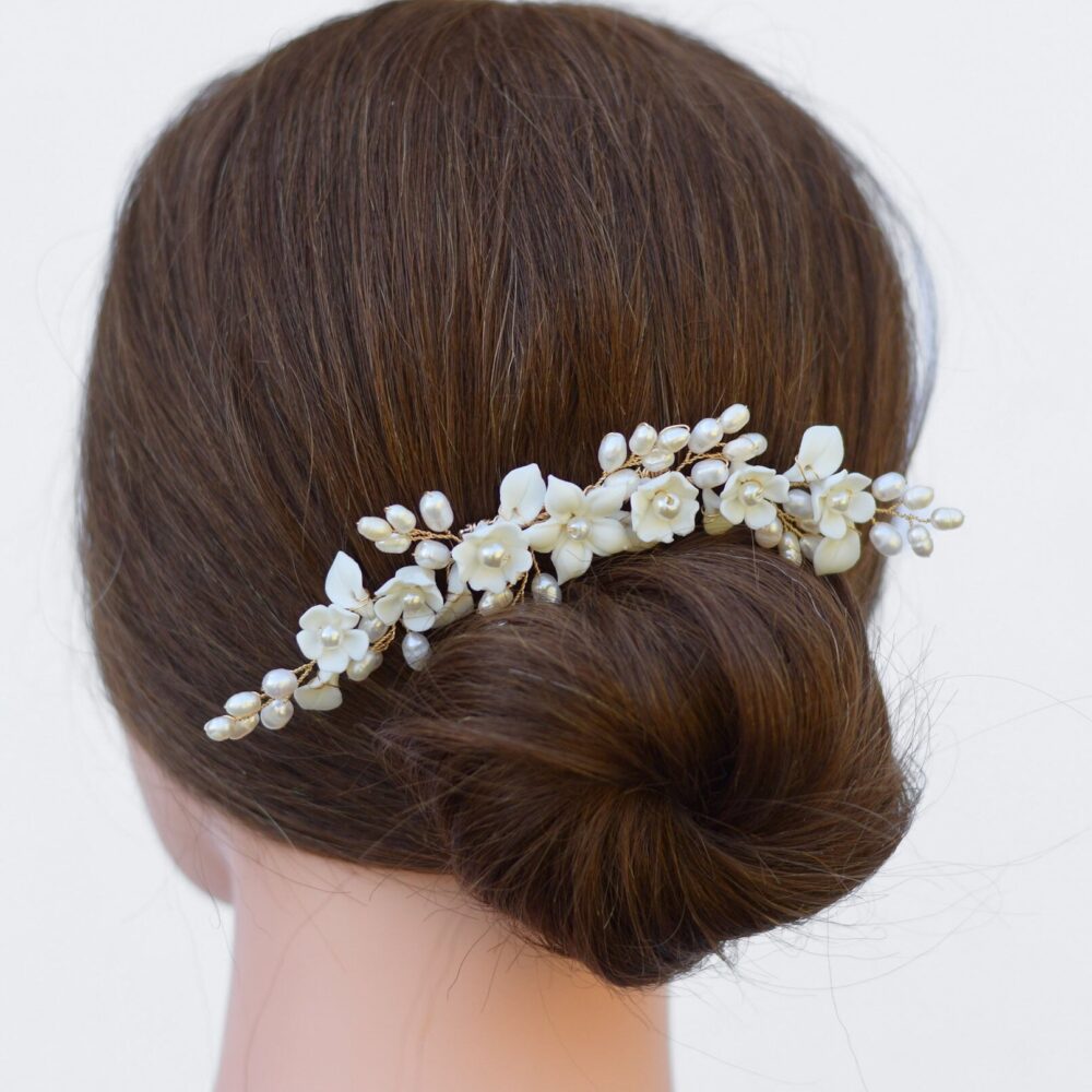 Bridal Hair Comb - Vintage Wedding Piece- H033