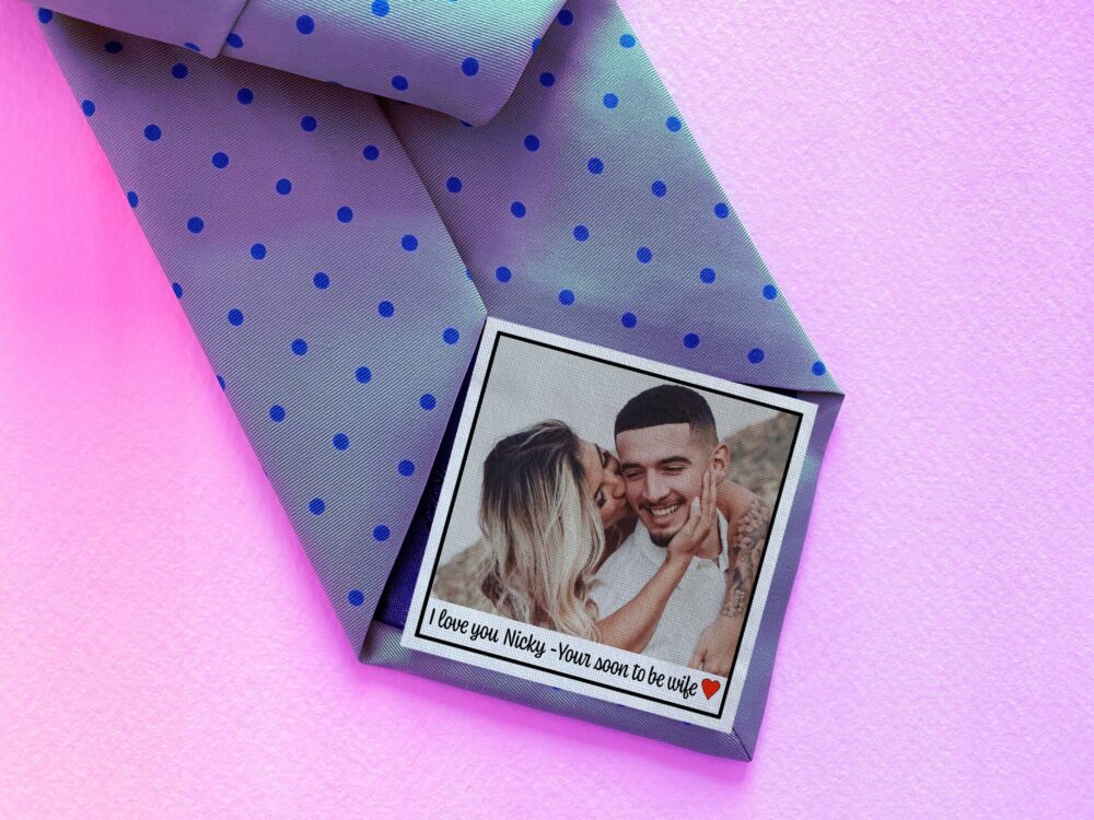 Groom Wedding Tie Suit Label Photo Patch Gift From The Bride I Do Engagement Gifts Gift Ideas, Wedding Groom