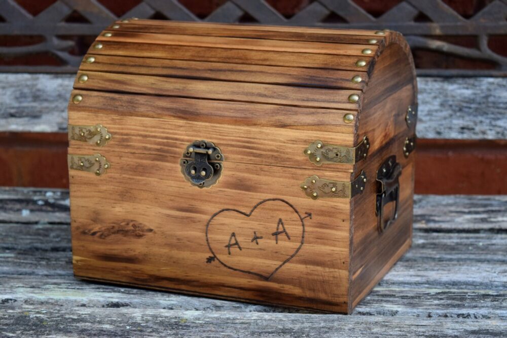 Rustic Card Box - Wedding Decor Chest Holder