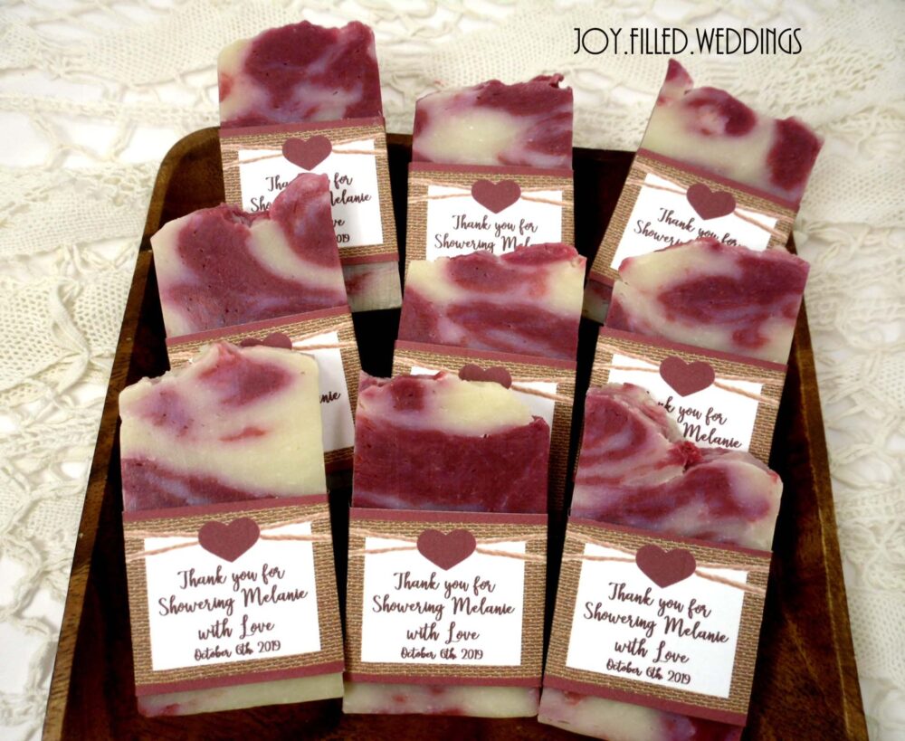 Wine Soap Favors, Favors For Weddings, Bridal Shower Handmade Baby Favor, Burlap