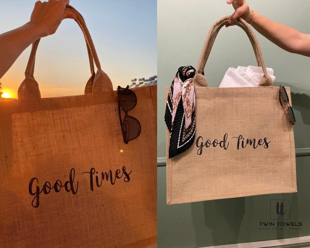 Customized Jute Bag, Personalized Gift For Bridesmaid, Bachelorette Party Favors Burlap Embroidered Wedding Tote Bags