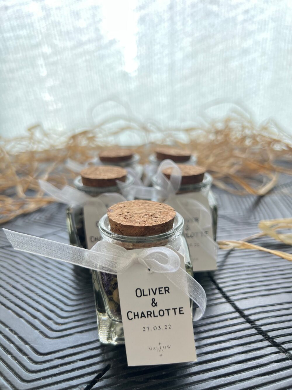 Baptism Tea Favors For Guests, Personalized Favors, The Natural Blend, Party Thank You Gifts