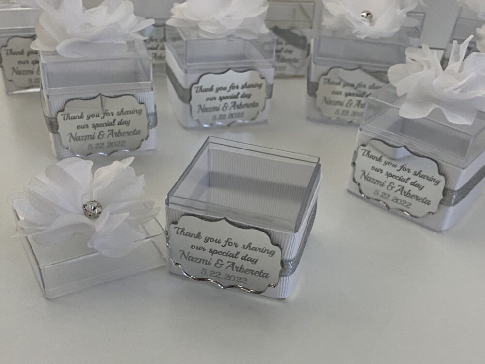 Wedding Favors, Box Favors For Guests, Clear Gifts, Birthday